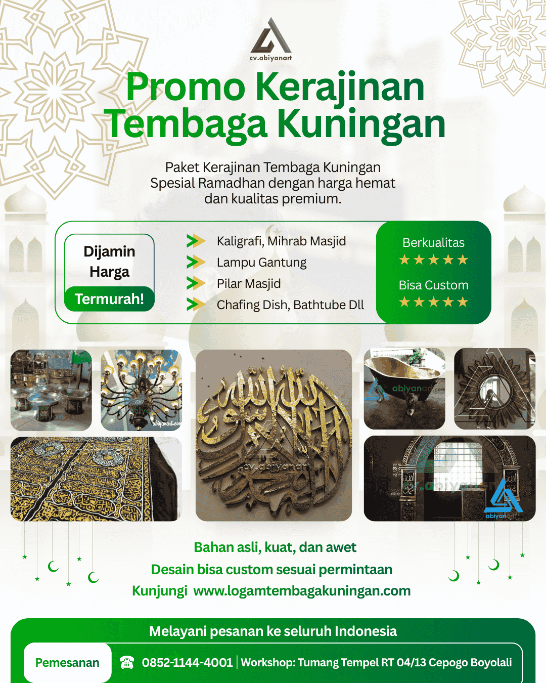 Promo Kerajinan Tembaga & Kuningan